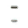 NANO CABLE Cable Lightning a USB-C 1.0m Blanco
